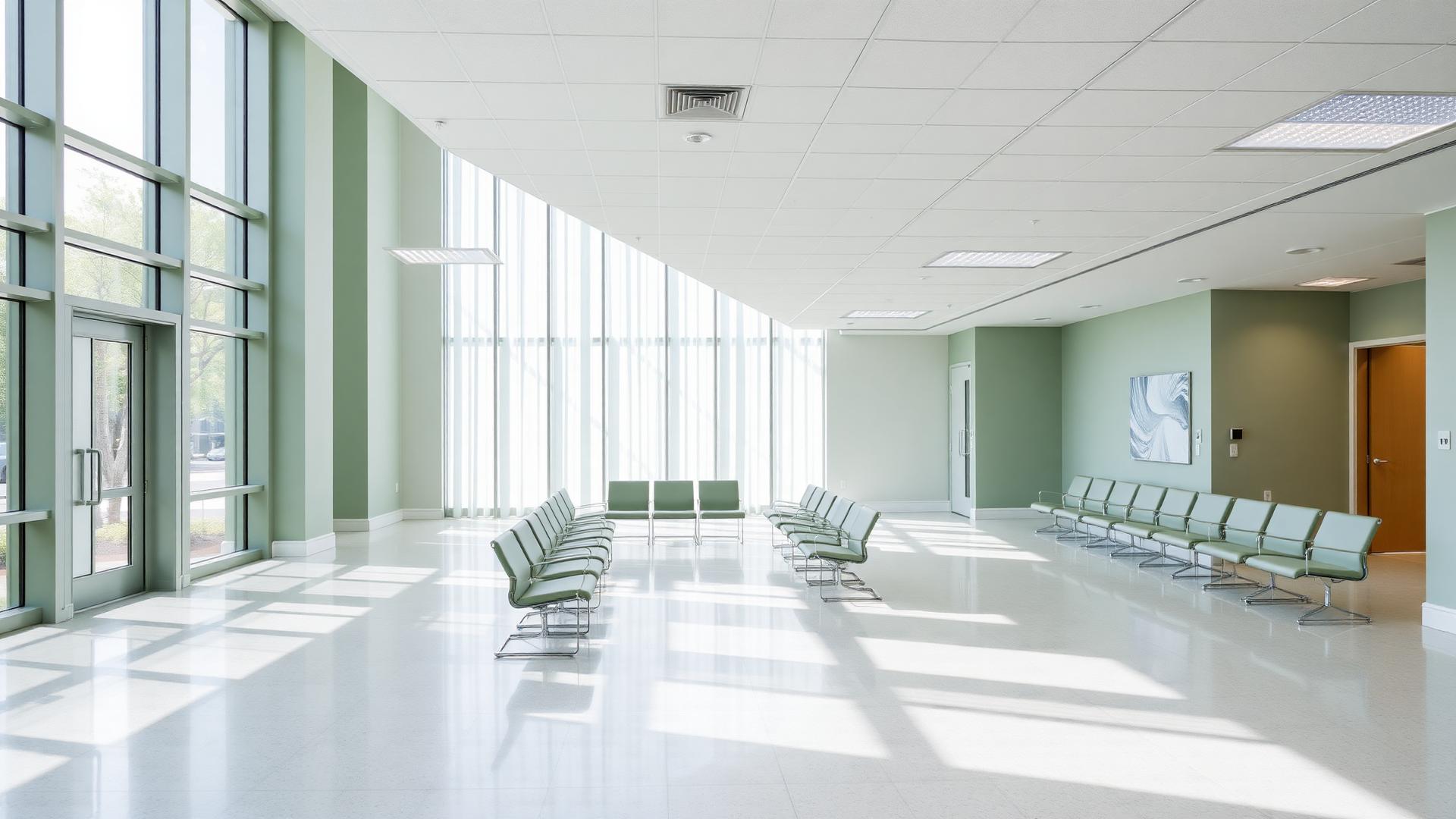 Modern ambulatory surgery center waiting area