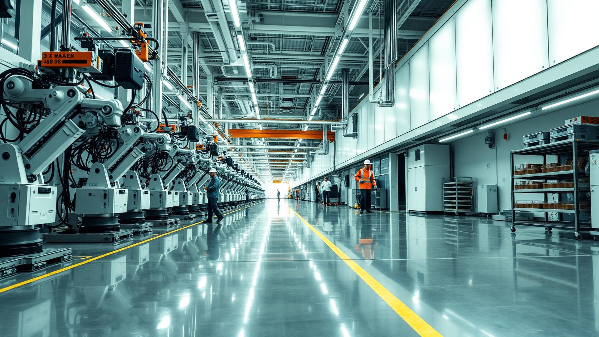 Manufacturing plant production floor